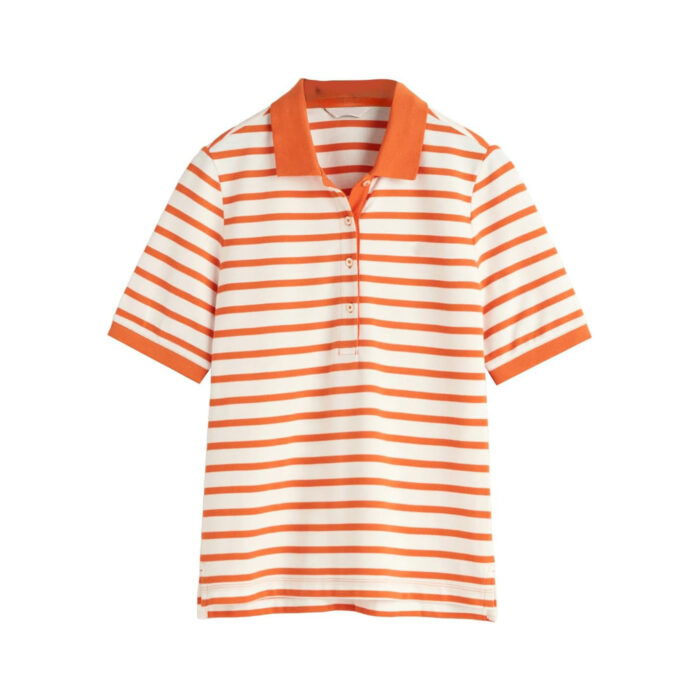 Stripped Women Polo Shirt - Image 2