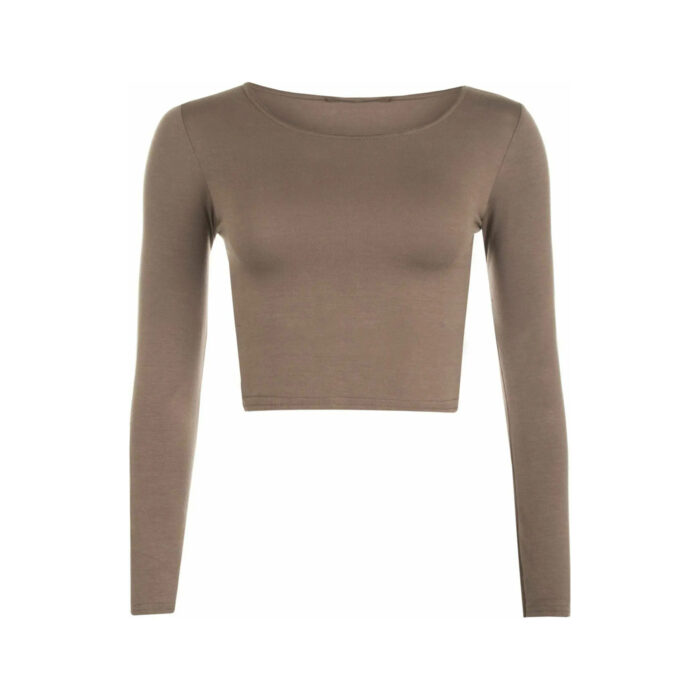 Boat Neck Crop Shirt Women - Image 5